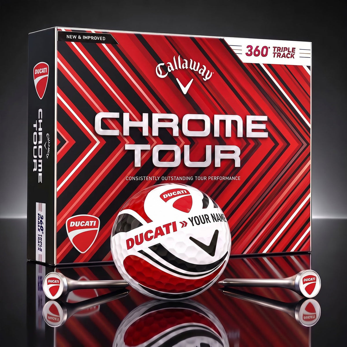 SIGNATURE DUC X DC EXCLUSIVE PERSONALIZED GOLF BALL V3 LIMITED EDITION NDT NHM 070926