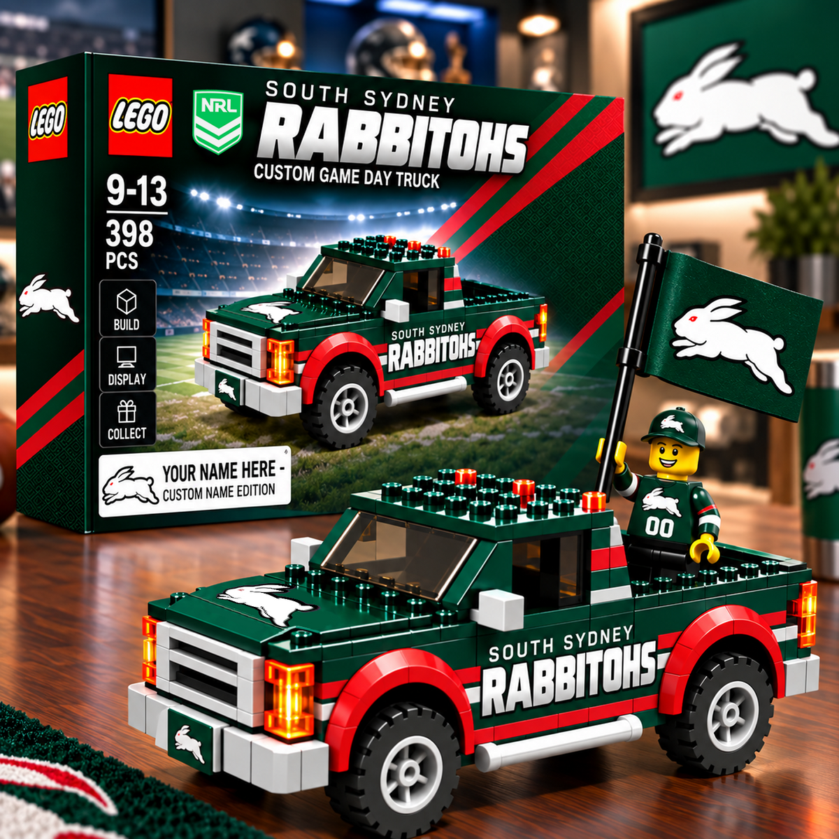 SOU x NRL Building Blocks Truck Toy Set V2