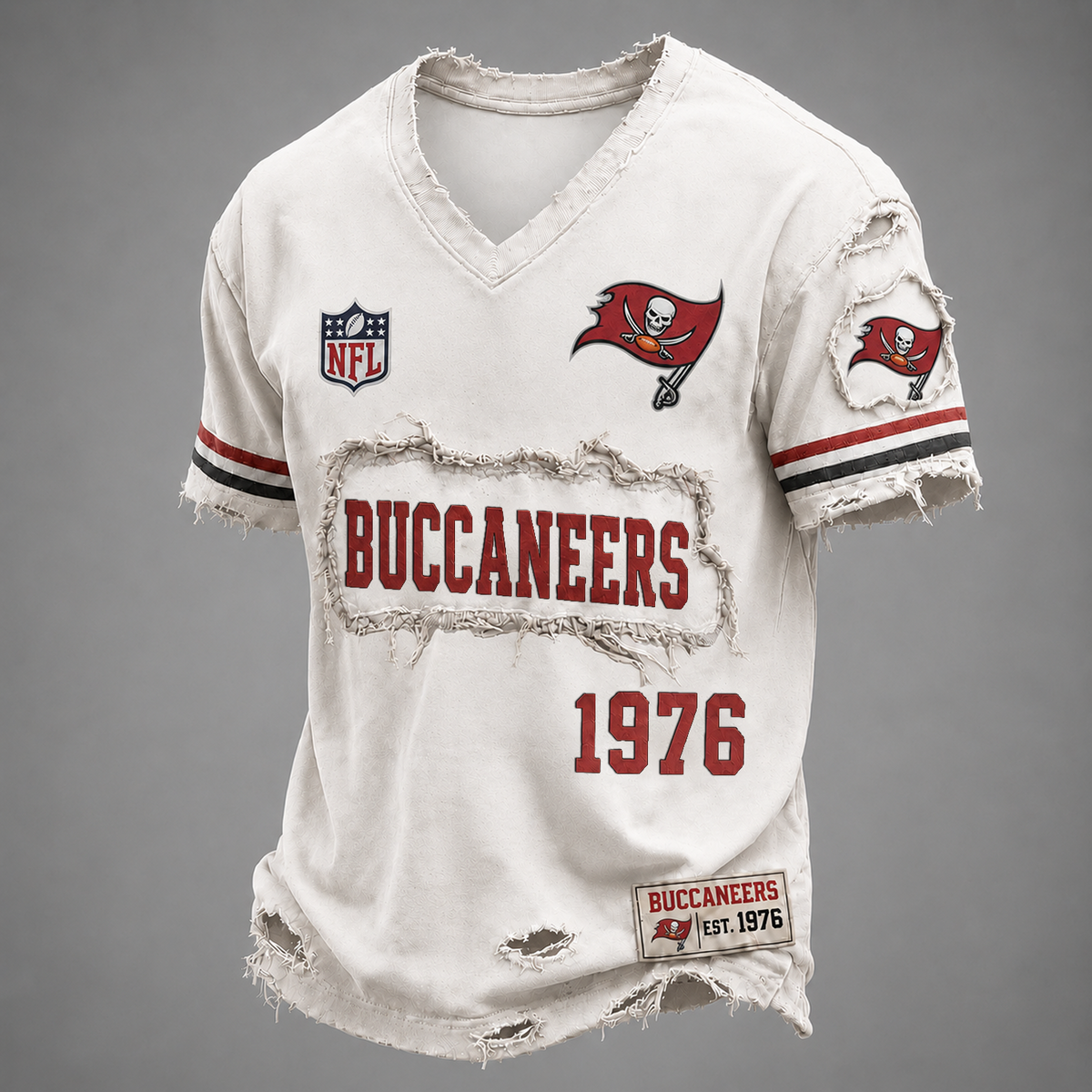 TB x NFL LUXURY V-Neck T-Shirt 3005 DatND DVT