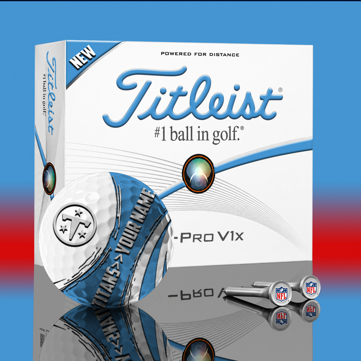TEN x NFL PERSONALIZED GOLF BALL LIMITED EDITION