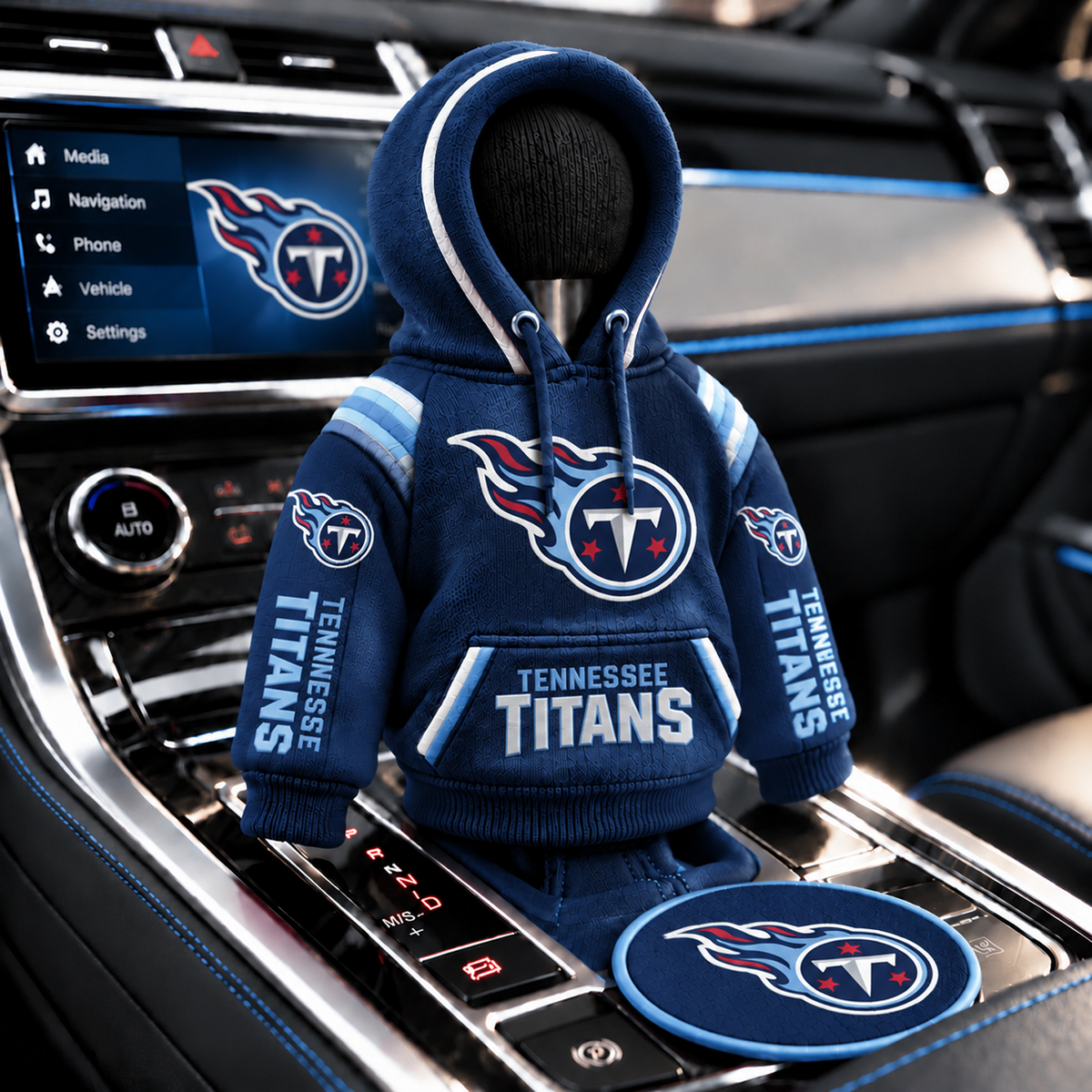 TEN x NFL Personalized Name Shift Knob Hoodie