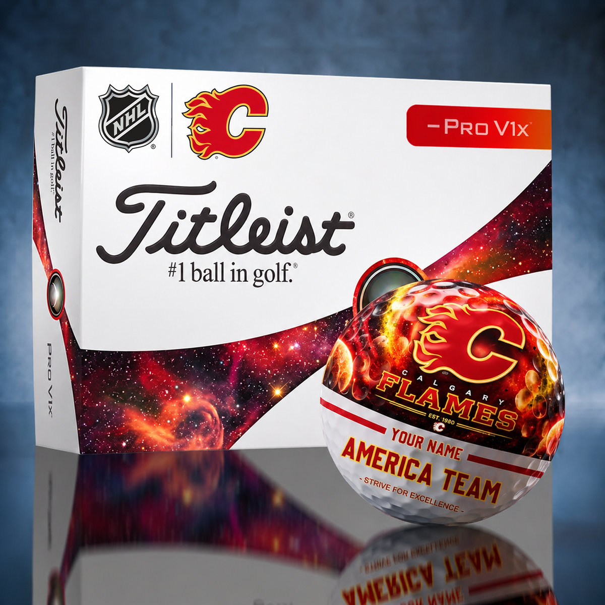 Titleist CAL x Premium NHL PERSONALIZED GOLF BALL LIMITED EDITION V7