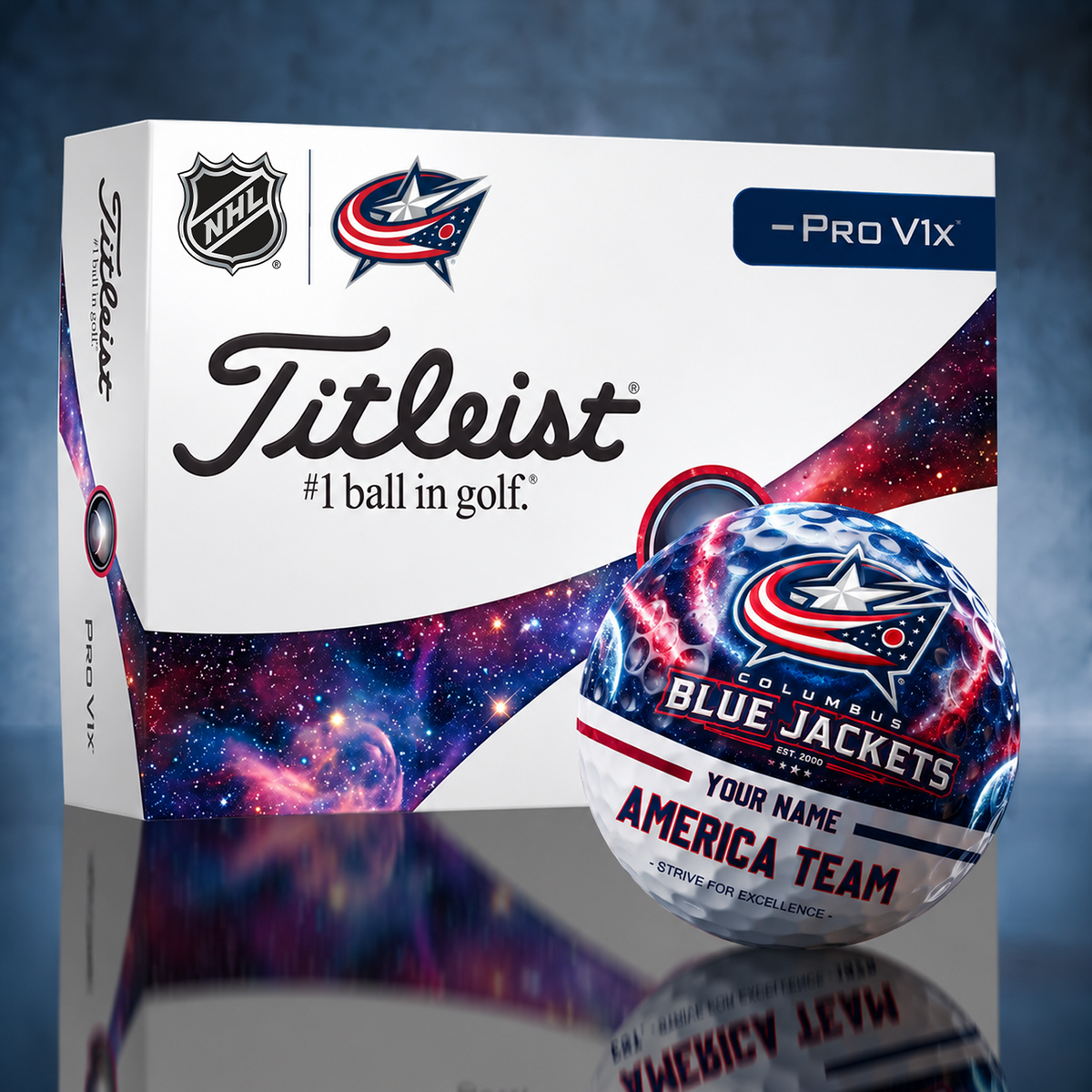 Titleist CBJ x Premium NHL PERSONALIZED GOLF BALL LIMITED EDITION V7