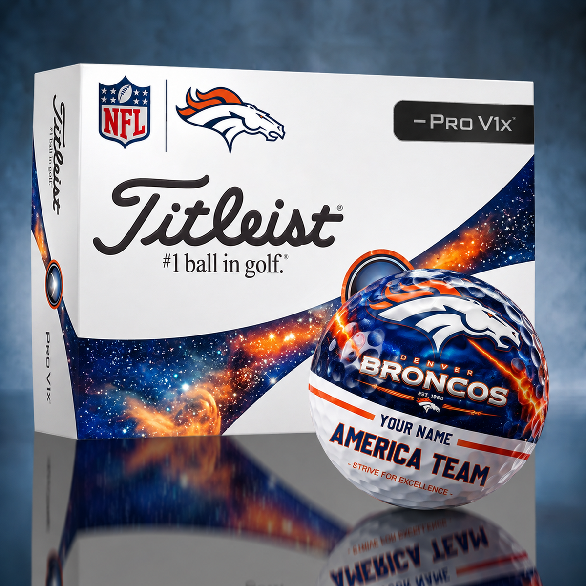Titleist DEN x Premium NFL DAL PERSONALIZED GOLF BALL LIMITED EDITION V7
