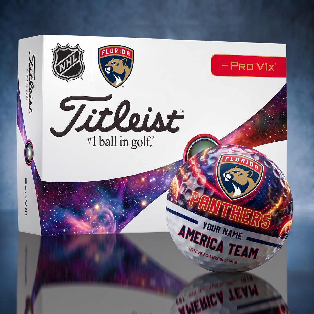 Titleist FLA x Premium NHL PERSONALIZED GOLF BALL LIMITED EDITION V7