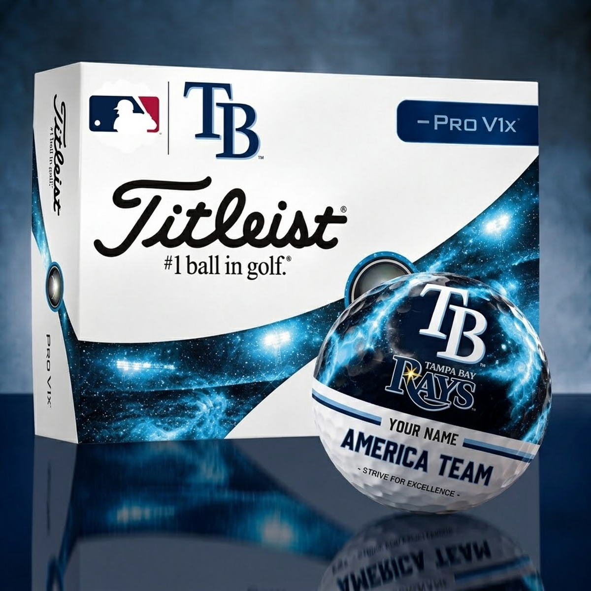 Titleist TBR x Premium MLB PERSONALIZED GOLF BALL LIMITED EDITION V7