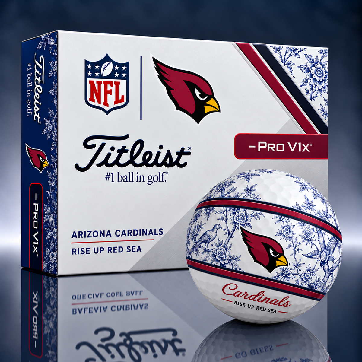 Titleist X Dior Premium NFL ARI PERSONALIZED GOLF BALL LIMITED EDITION