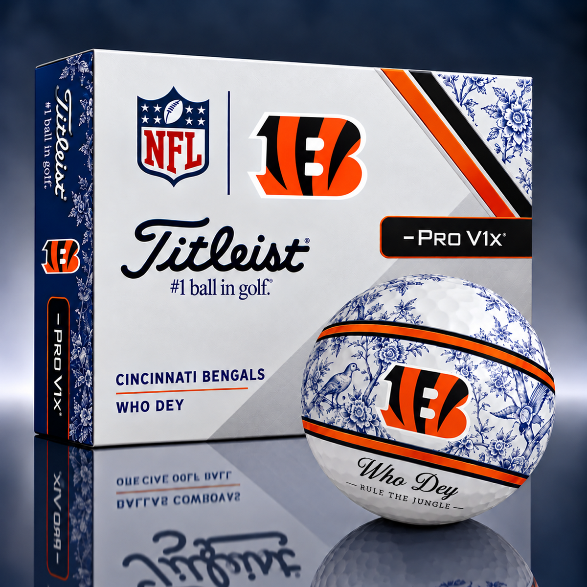 Titleist X Dior Premium NFL CIN PERSONALIZED GOLF BALL LIMITED EDITION
