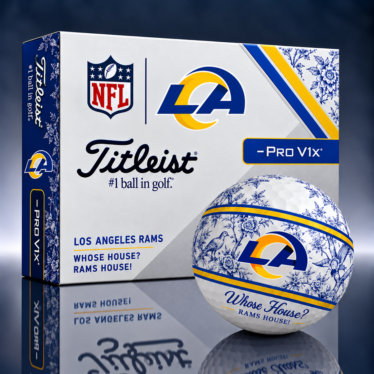 Titleist X Dior Premium NFL LAR PERSONALIZED GOLF BALL LIMITED EDITION