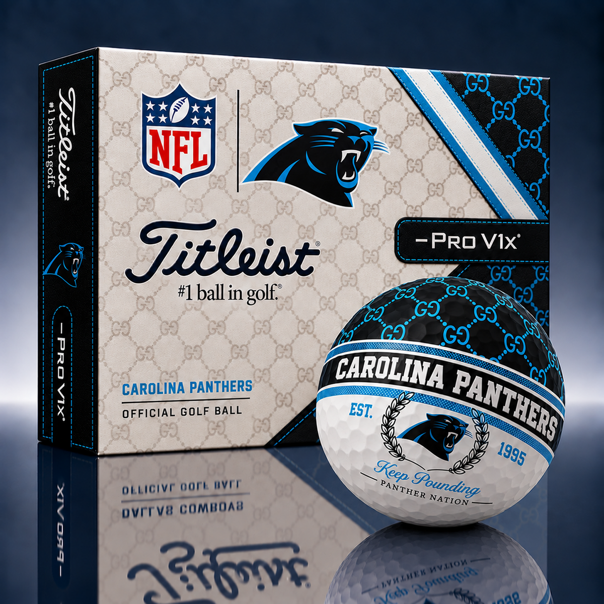 Titleist X GC Premium NFL CAR PERSONALIZED GOLF BALL LIMITED EDITION V1