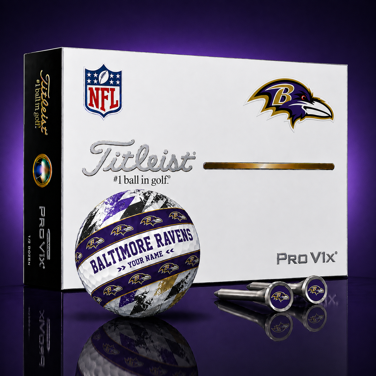 Titleist X Premium NFL BAL PERSONALIZED GOLF BALL LIMITED EDITION