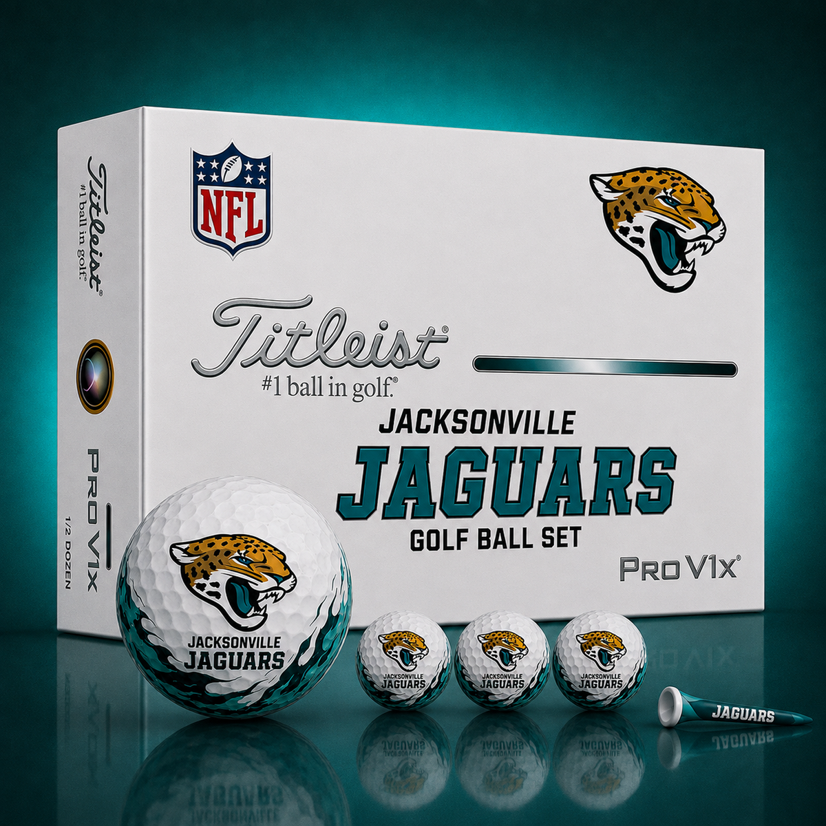 Titleist X Premium NFL JAC PERSONALIZED GOLF BALL LIMITED EDITION 2408 V2