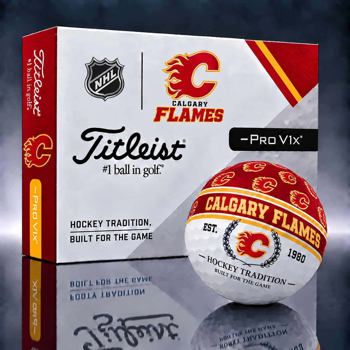 Titleist X Premium NHL x CGY PERSONALIZED GOLF BALL LIMITED EDITION V5