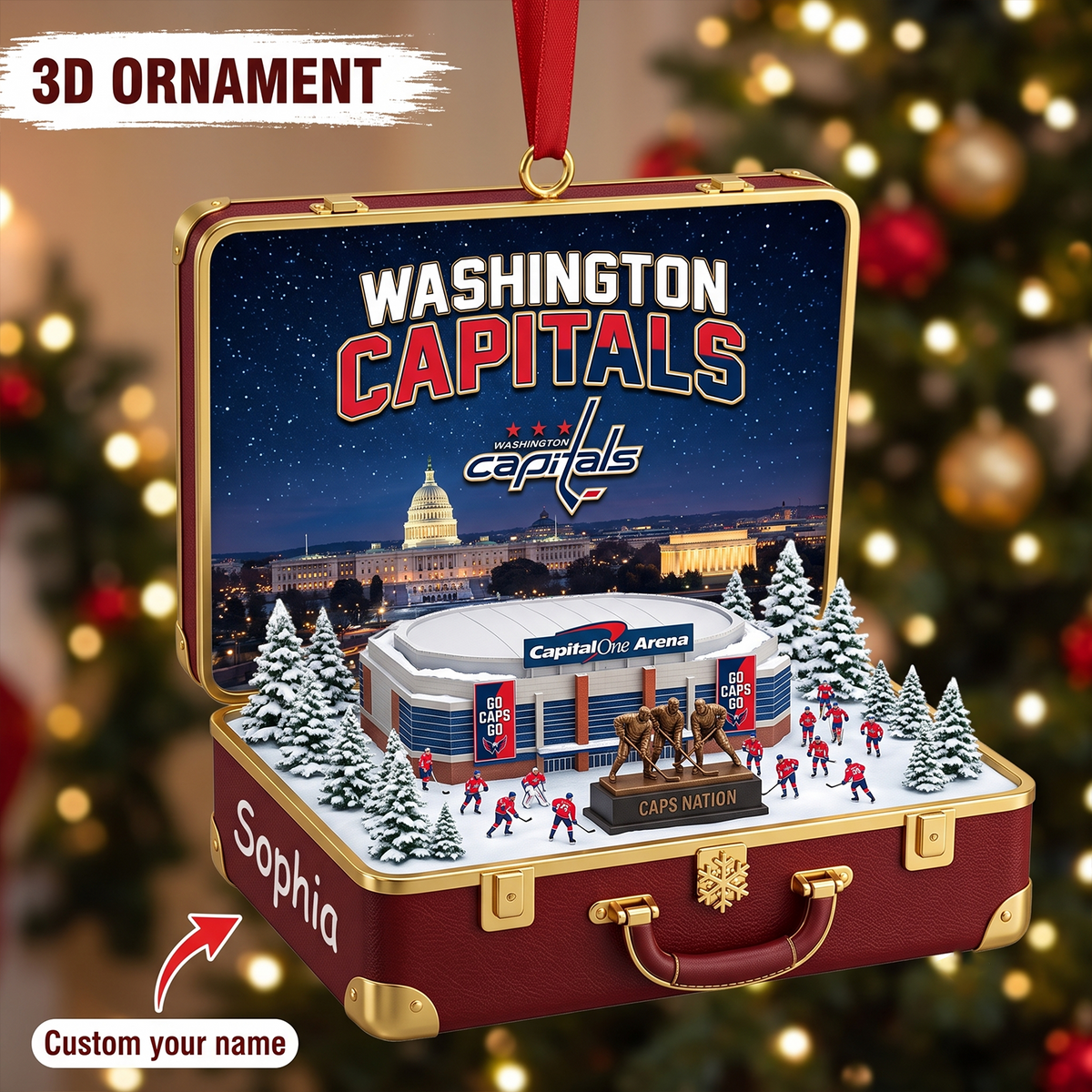 WAS x NHL Christmas KICKOFF Premium Personalized Acrylic Oranment