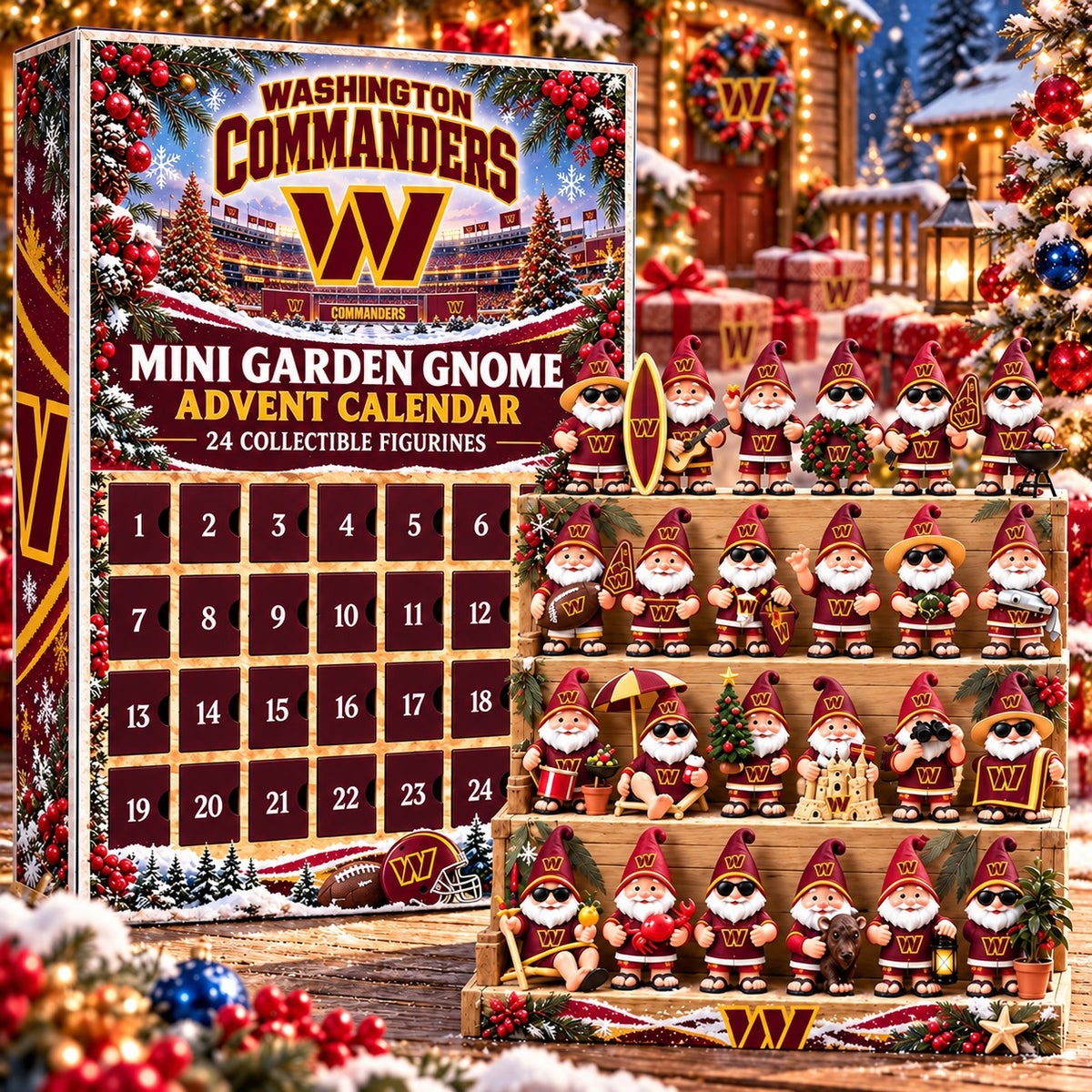 WC x NFL Mini Garden Gnome Advent Calendar