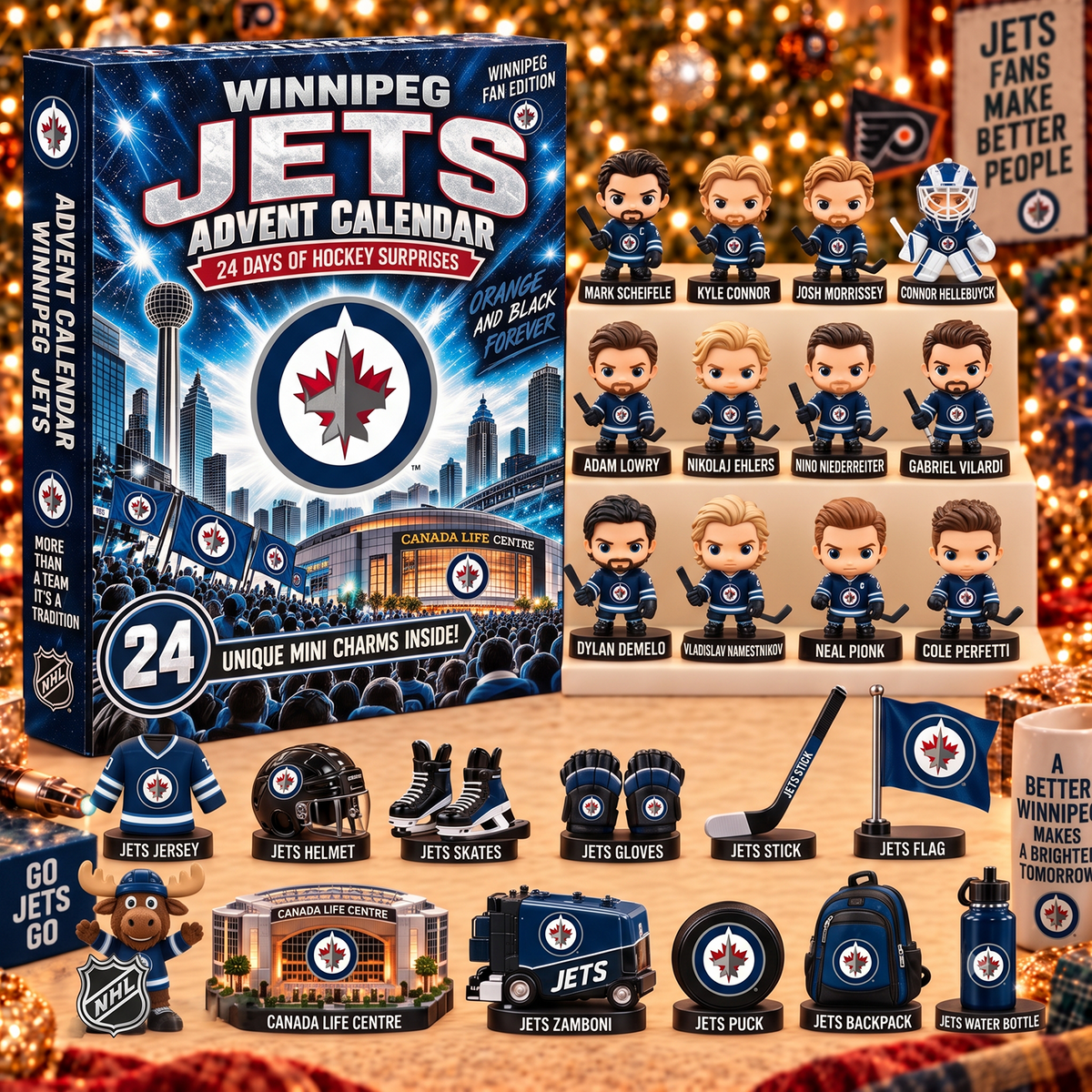 WPG x NHL Game Day Premium Personalized 24 Days Of Advent Calendar