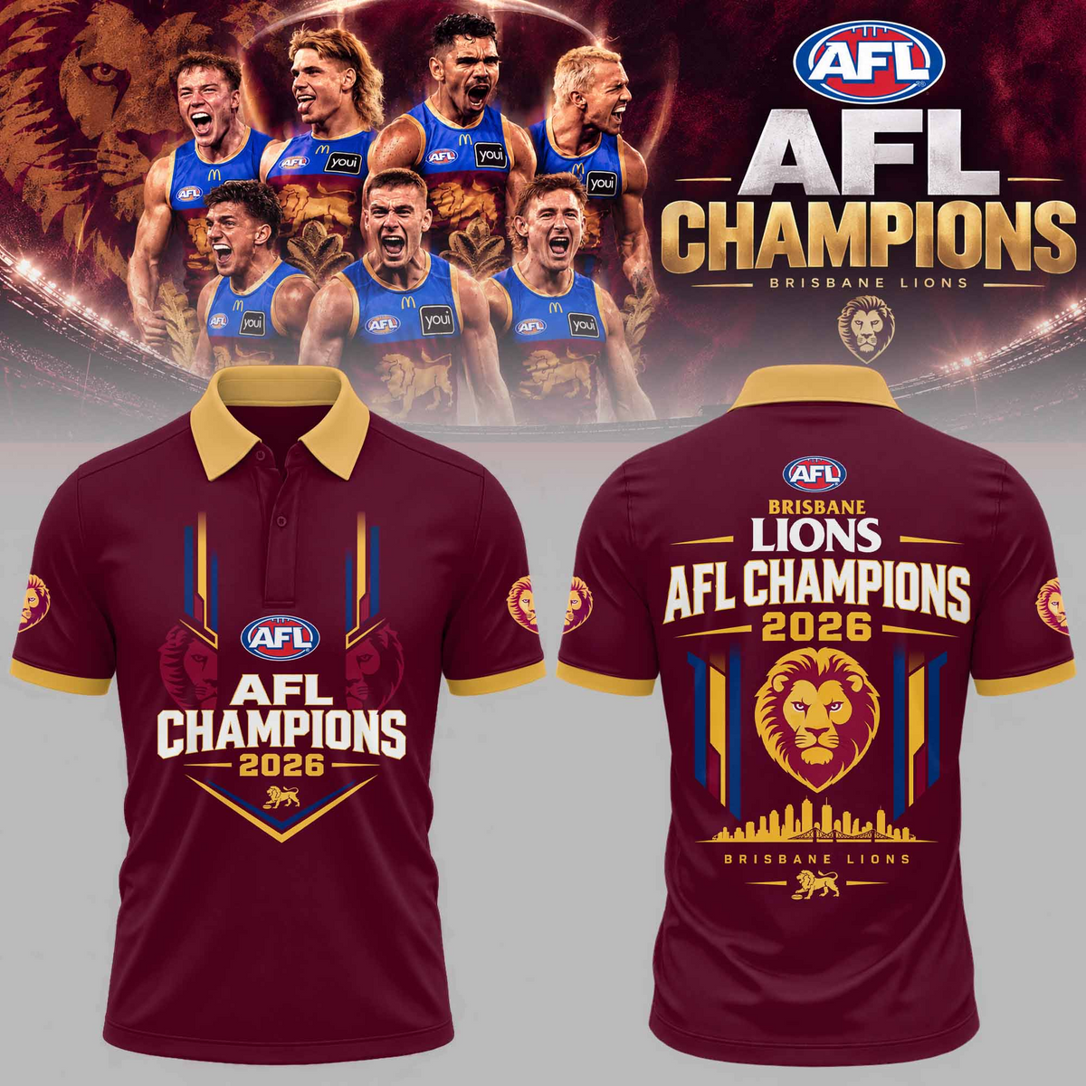 PREMIUM AFL X BL THANK FOR MEMORIES CHAMPIONSHIP POLO LIMITED EDITION NDT VHM 2026