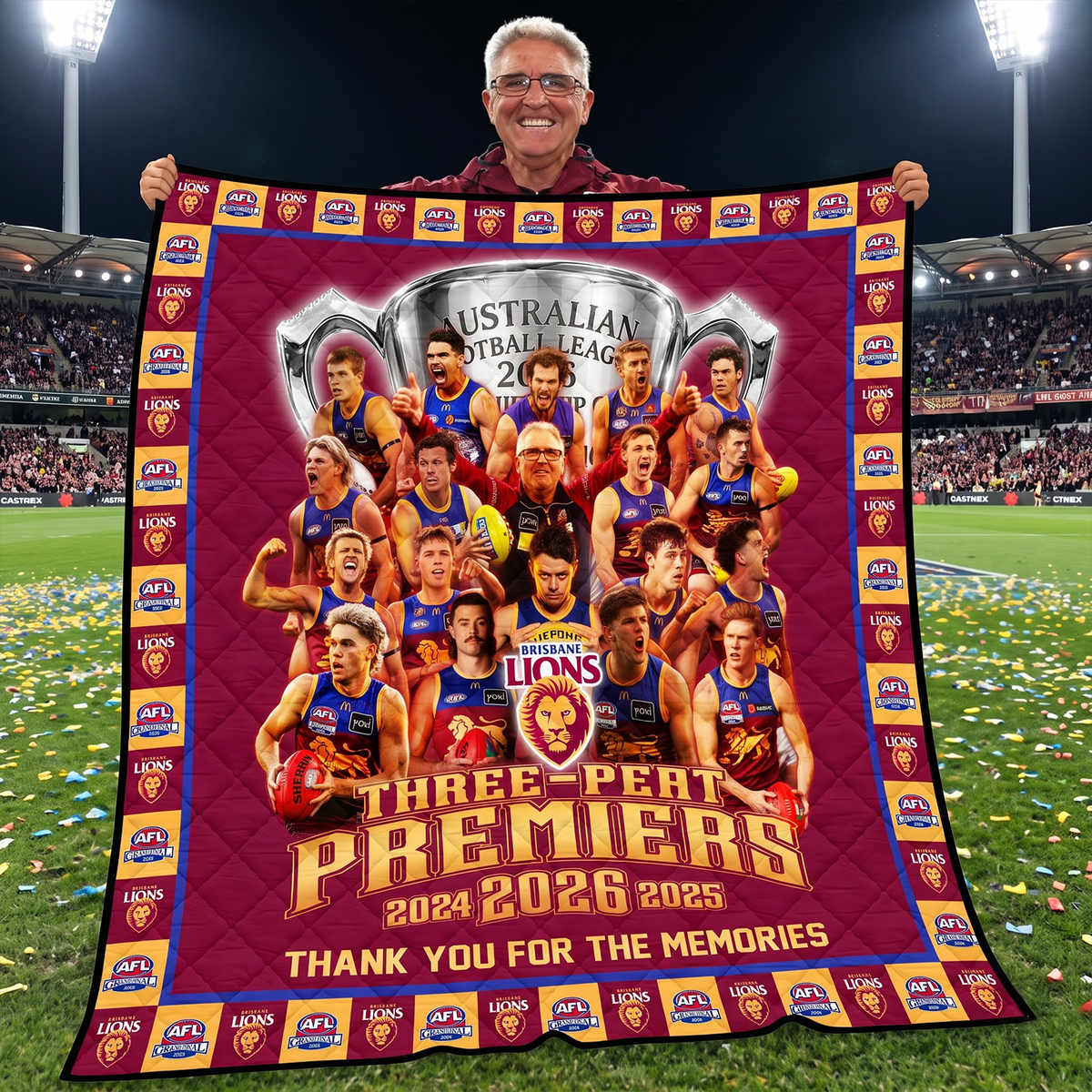 PREMIUM AFL X BL THANK FOR MEMORIES CHAMPIONSHIP BLANKET LIMITED EDITION NDT VHM 2026