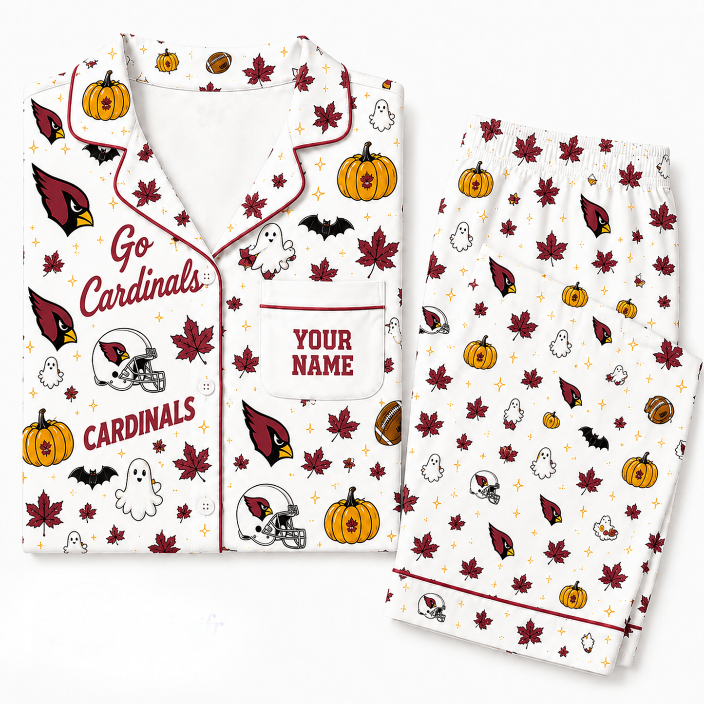 AC x NFL Halloween Personalized Set Long Pajamas