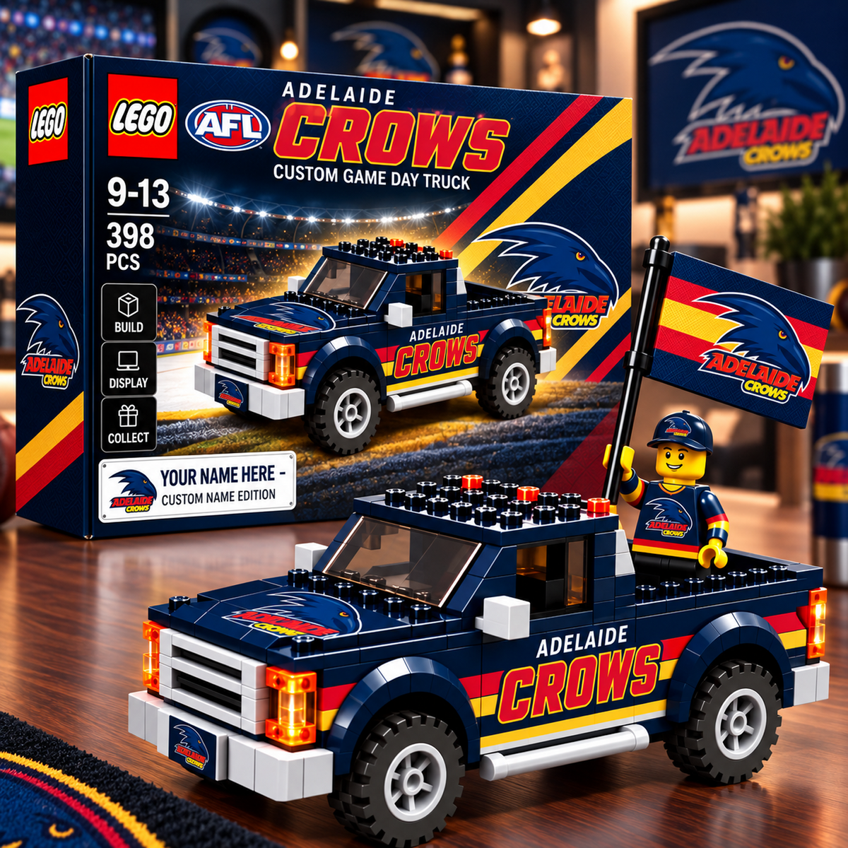 ADE x AFL Building Blocks Truck Toy Set V2