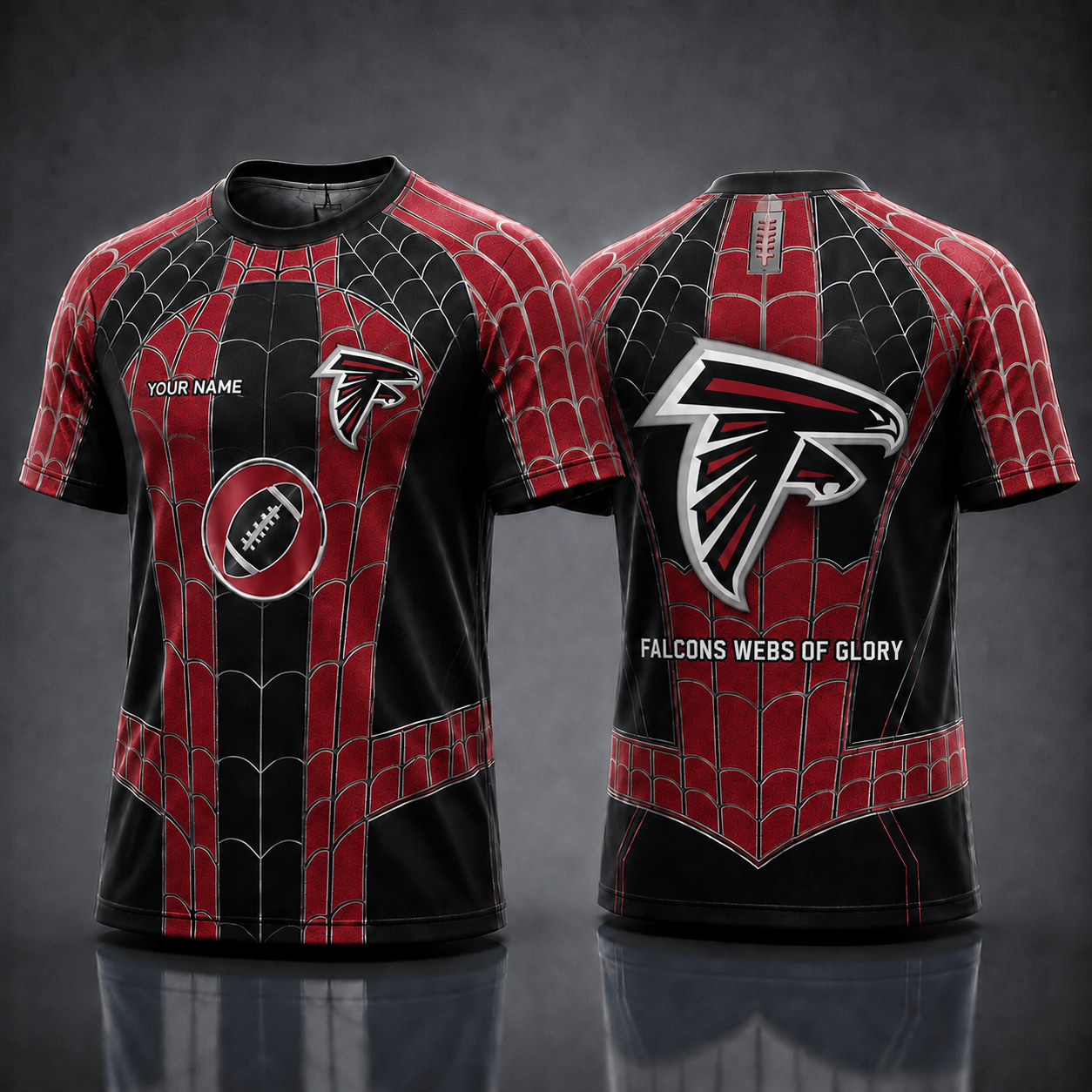 AF NFL x Spider Personalized T-Shirt – Premium Limited Edition Gift for Football Fans