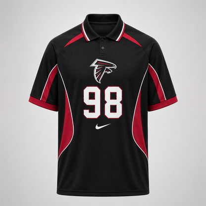 AF Premium NFL Custom Number Sports Style Polo Shirt