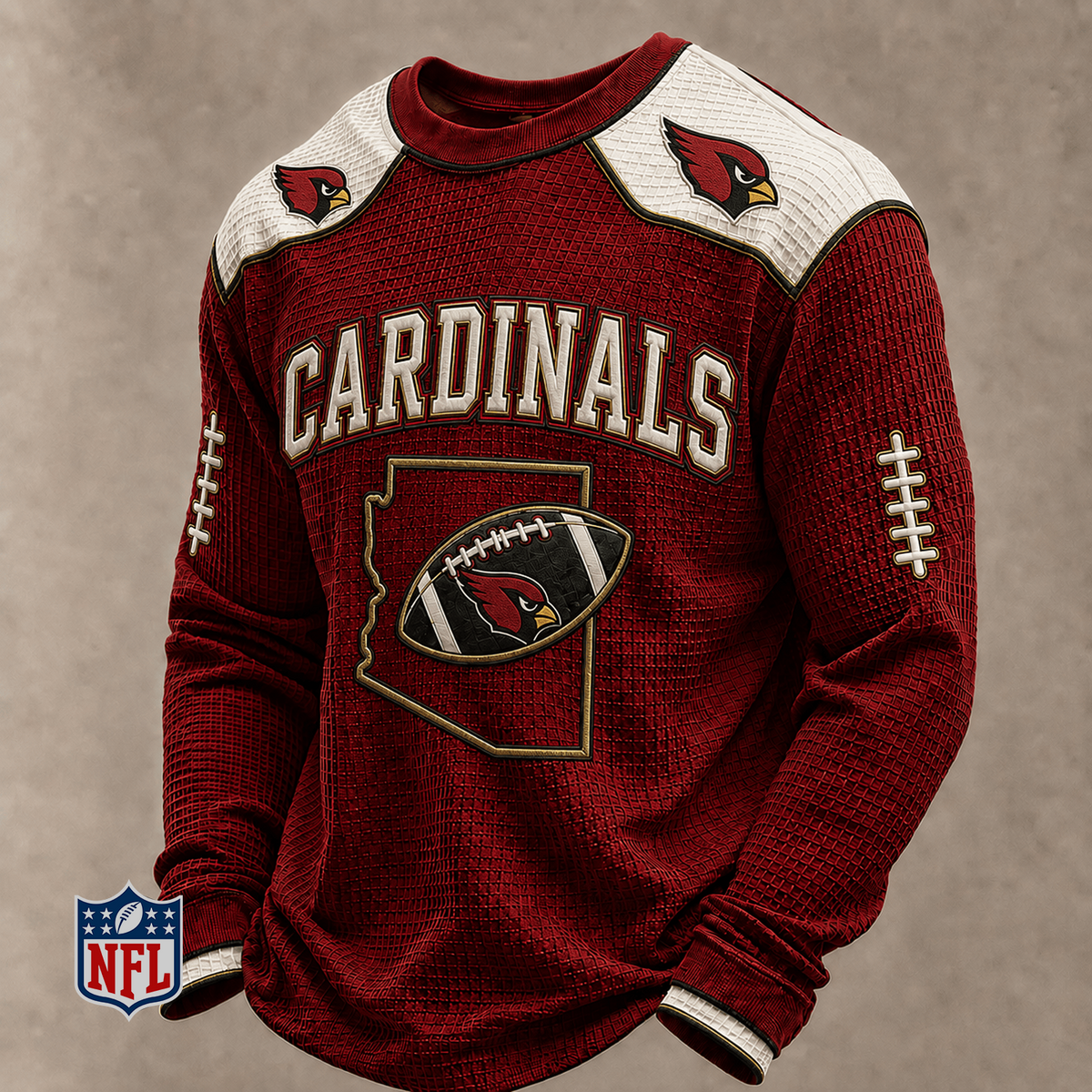 ARI x NFL Baseball Team Embroidered Crewneck Sweatshirt