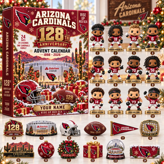 ARI x NFL Christmas 2026 Anniversary Advent Calendar Box Custom Any Name Gifts