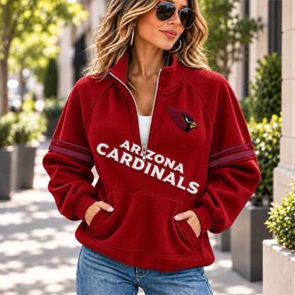 ARI x NFL Corduroy half-zip sweatshirt
