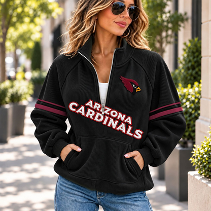 ARI x NFL Corduroy half-zip sweatshirt