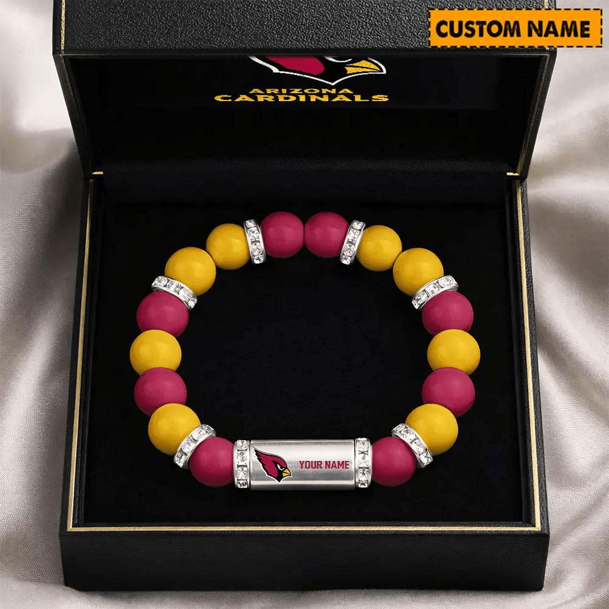 ARI x NFL Custom Name Handcrafted Lucky Energy Bracelet Gift For Fans