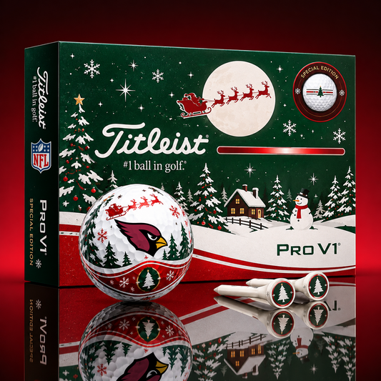 ARI x NFL PERSONALIZED GOLF BALL LIMITED EDITION CHRISTMAS V2