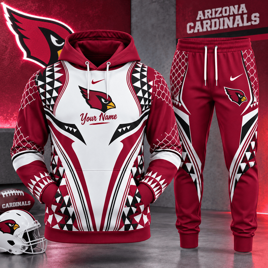 ARI x NFL Premium Football Graphic Hoodie & Jogger Set Fan Game Day Sportswear Outfit
