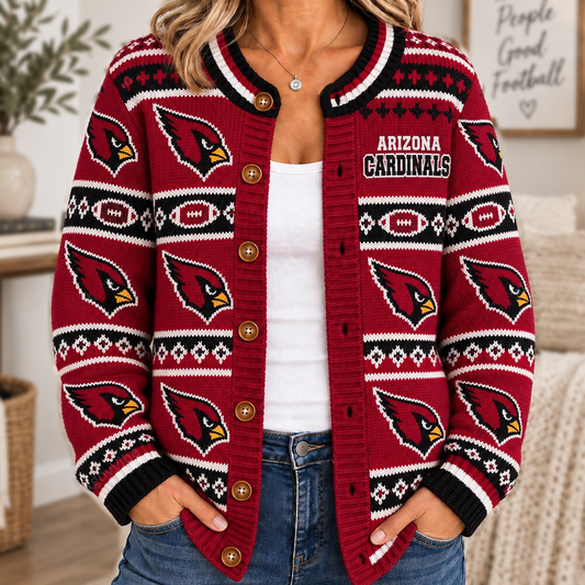 ARI x NFL Women's Cardigan Sweater