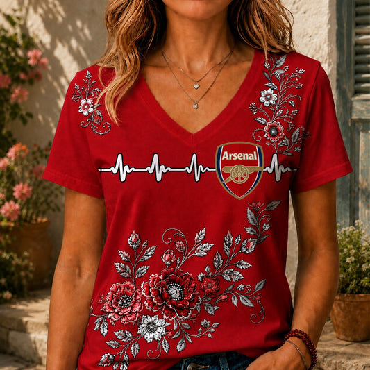ARS x EPL Luxury Women V-Neck Shirt