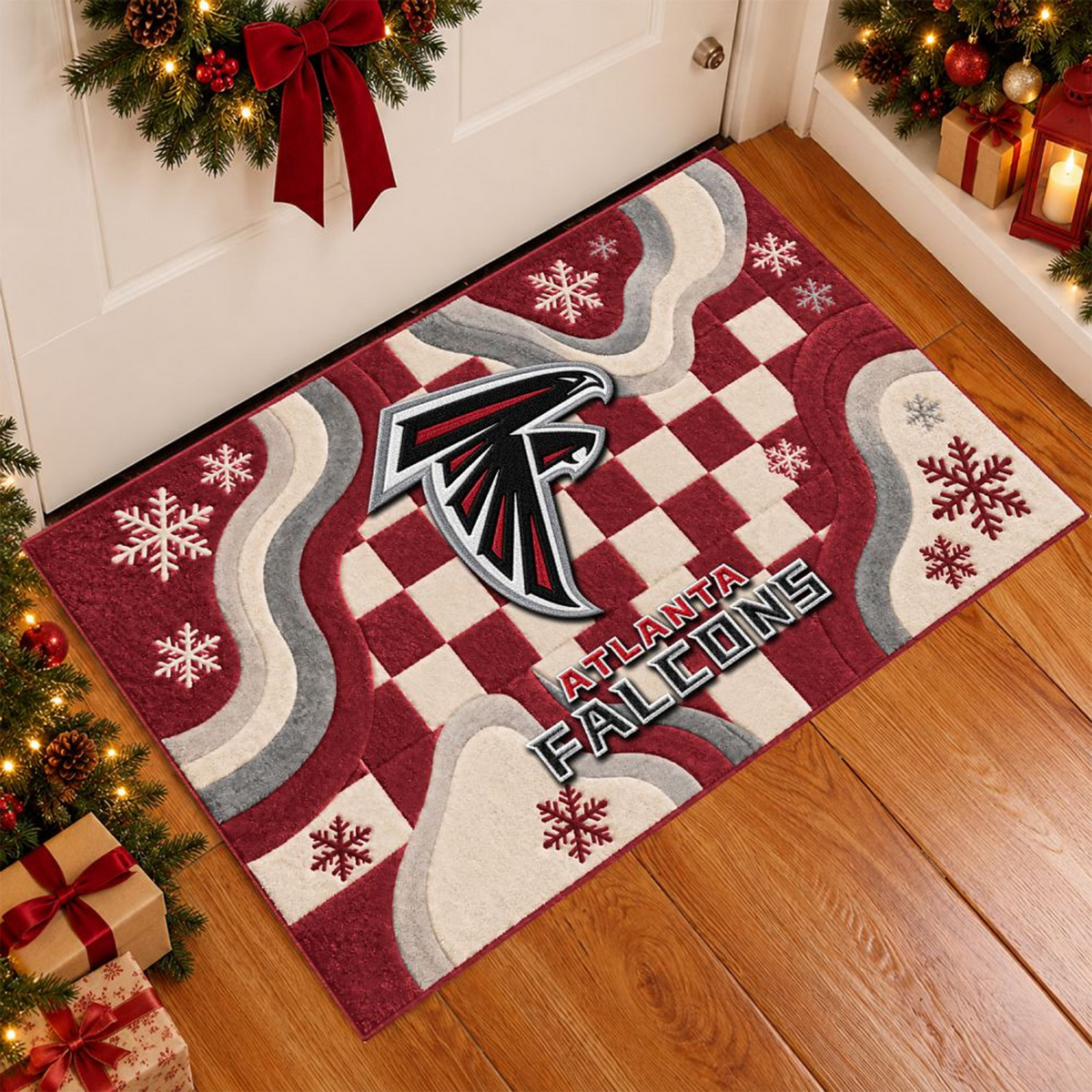 ATL x NFL Christmas Doormat
