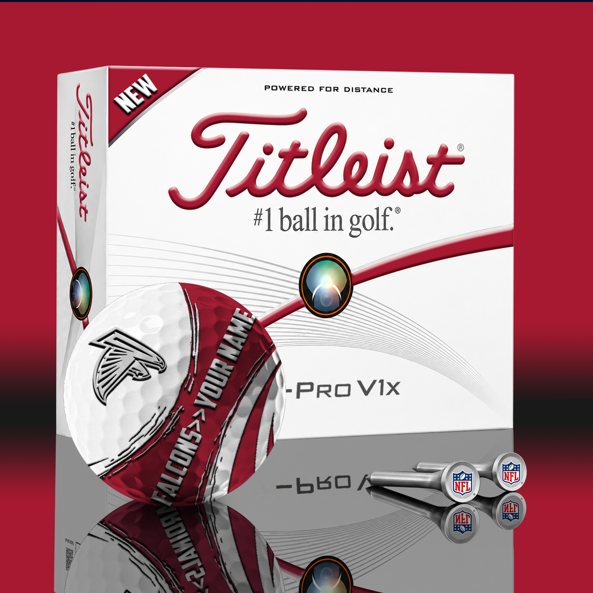 ATL x NFL PERSONALIZED GOLF BALL LIMITED EDITION