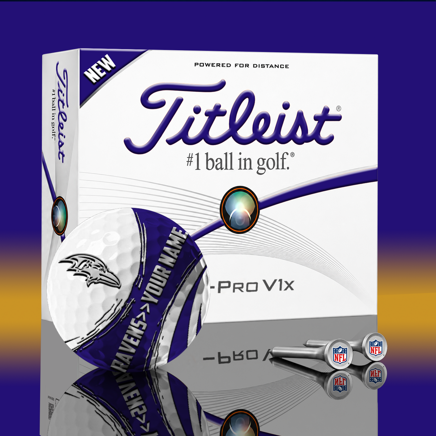 BAL x NFL PERSONALIZED GOLF BALL LIMITED EDITION