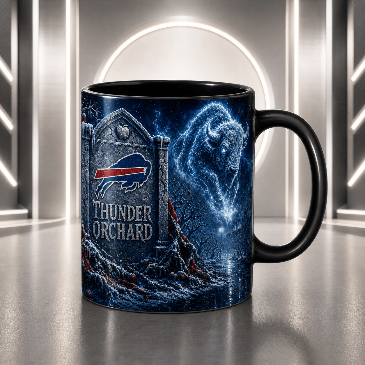 BB Halloween Football Mug – The Frozen Cornfield Spooky Fan Gift DDT