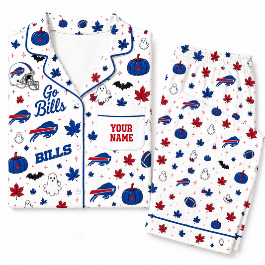 BB x NFL Halloween Personalized Set Long Pajamas