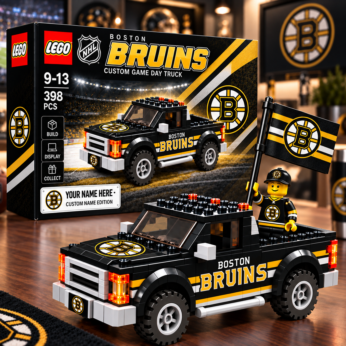 BOS x NHL Building Blocks Truck Toy Set V2