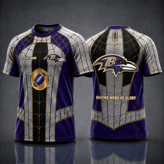 BR NFL x Spider Personalized T-Shirt – Premium Limited Edition Gift for Football Fans