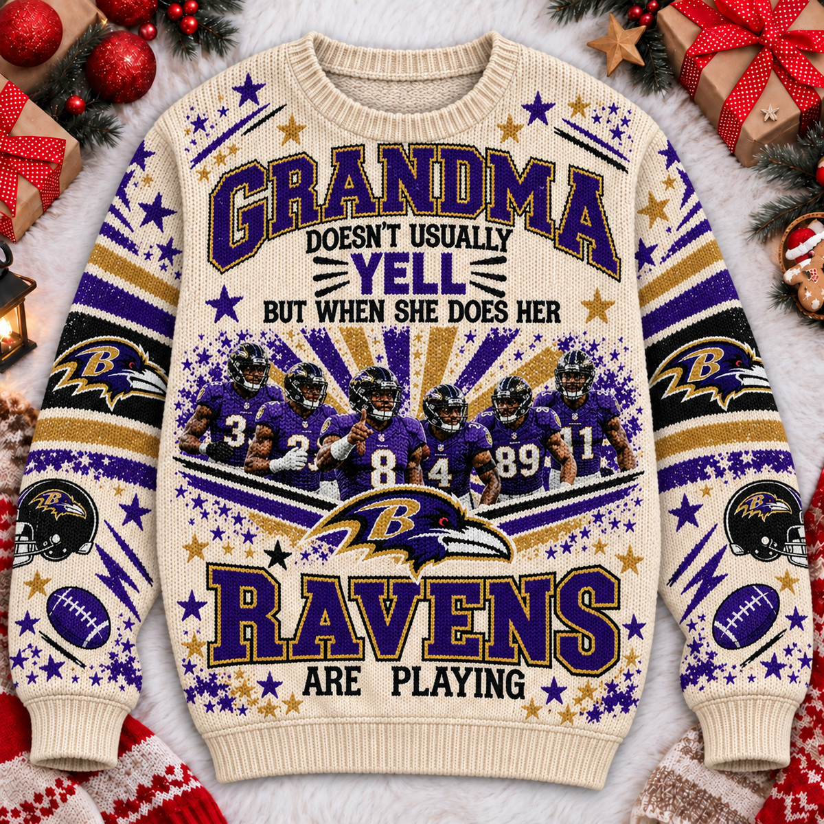 BR x NFL Premium V2 Ugly Sweater