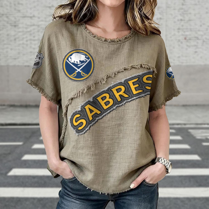 BUF x NHL Women’???s Vintage O-Neck 2905 DatND DVT