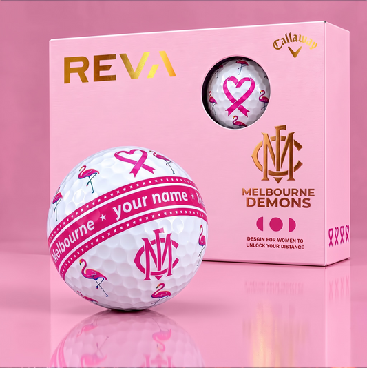 CALLAWAY REVA X PREMIUM AFL MD DELUXE PERSONALIZED GOLF BALL FOR WOMEN TOURNAMENT LIMITED EDITION