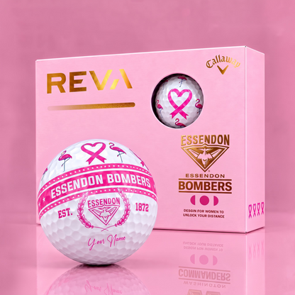 CALLAWAY REVA X PREMIUM AFL ES DELUXE PERSONALIZED GOLF BALL FOR WOMEN TOURNAMENT LIMITED EDITION