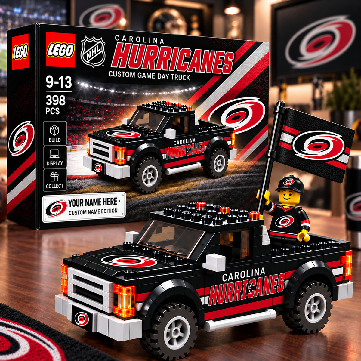 CAR x NHL Building Blocks Truck Toy Set V2