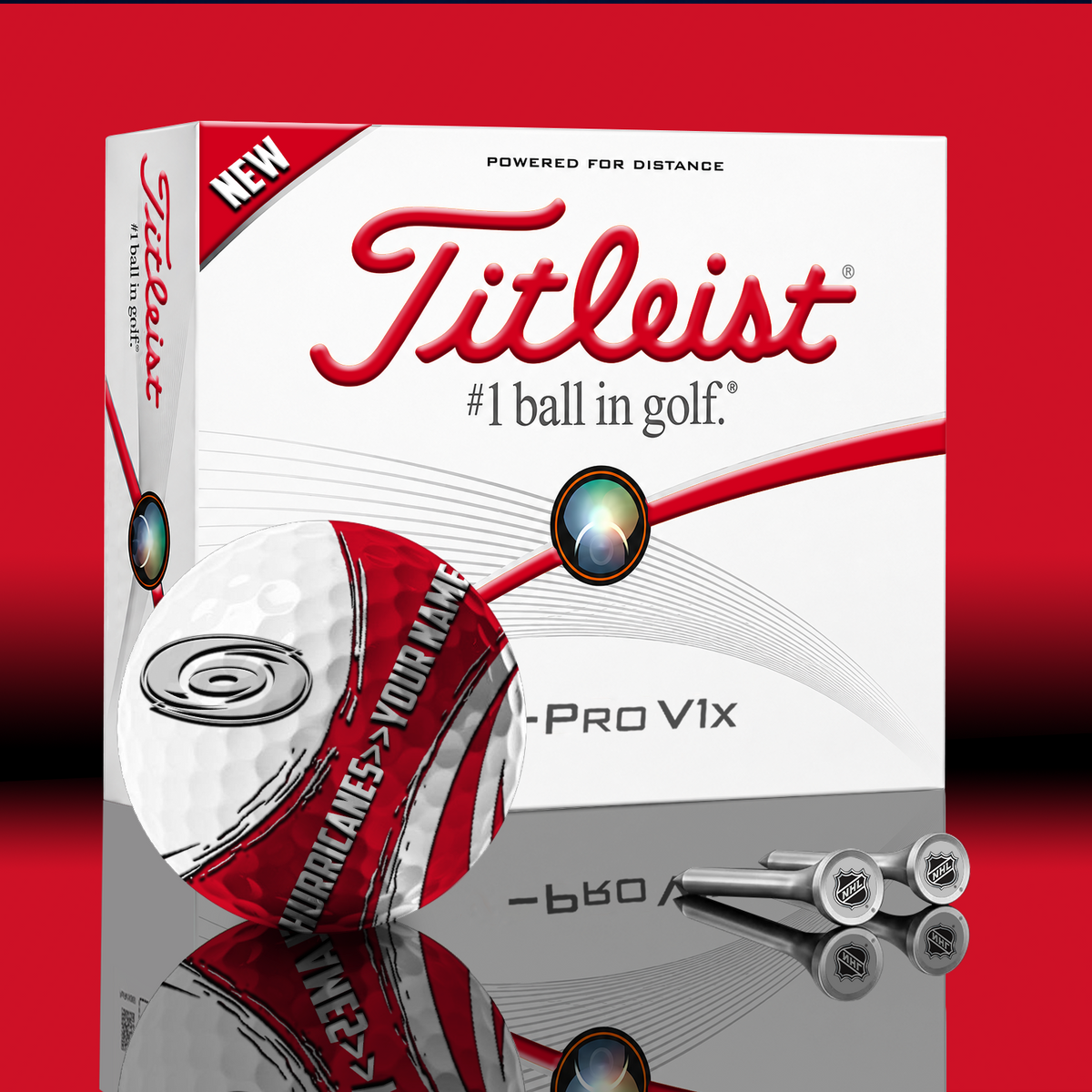 CAR x NHL PERSONALIZED GOLF BALL LIMITED EDITION