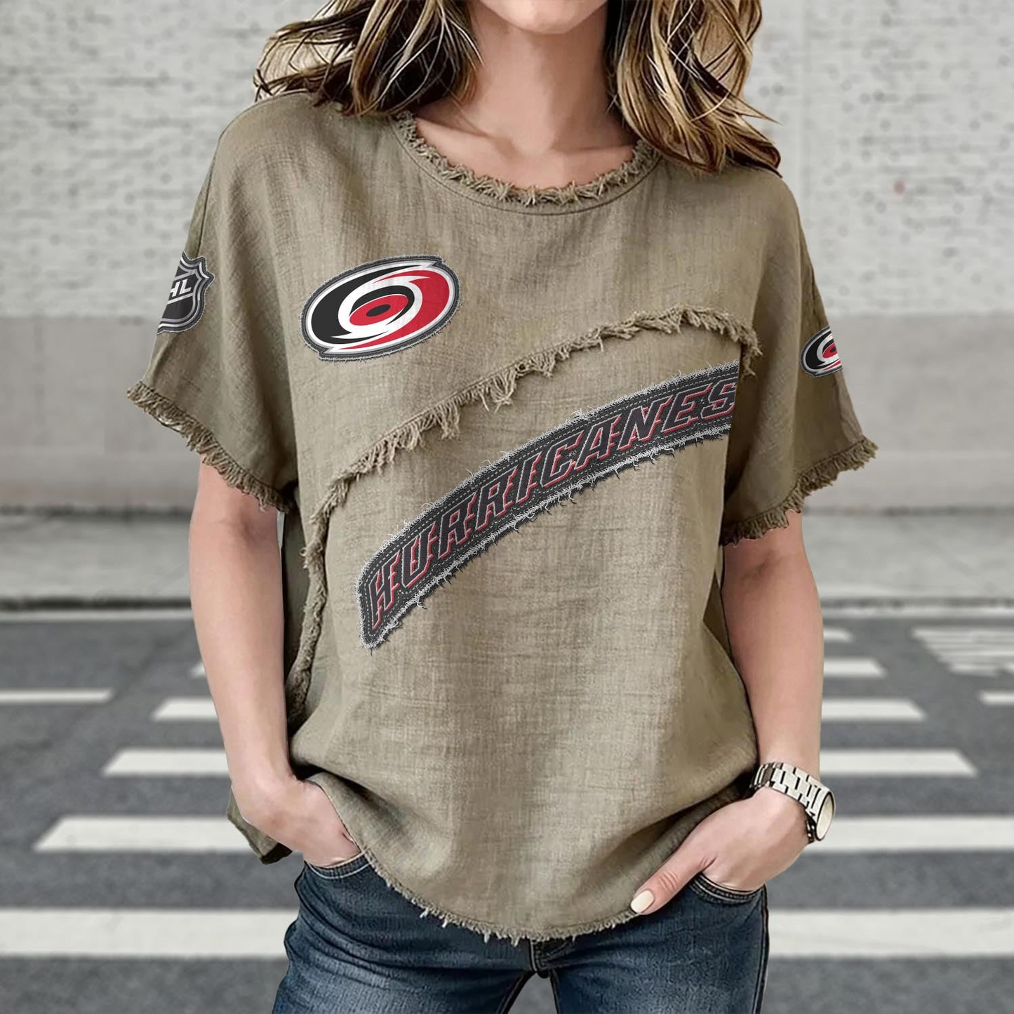 CAR x NHL Women’???s Vintage O-Neck 2905 DatND DVT