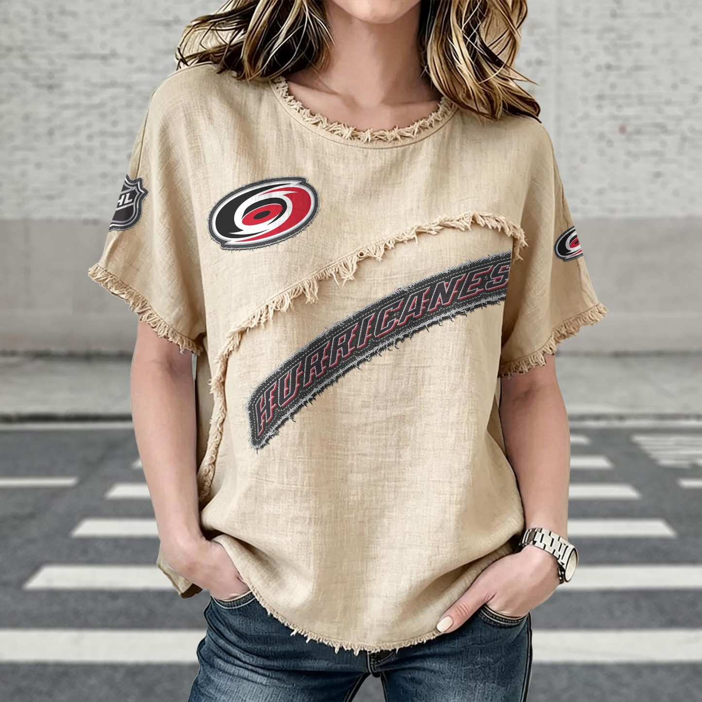 CAR x NHL Women’???s Vintage O-Neck 2905 DatND DVT